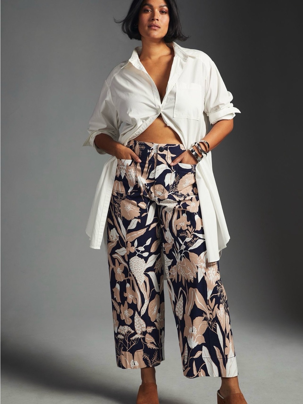 Maeve Colette High-Rise Wide-Leg Cropped Pants by Jo Faulkner - Picture 5 of 5